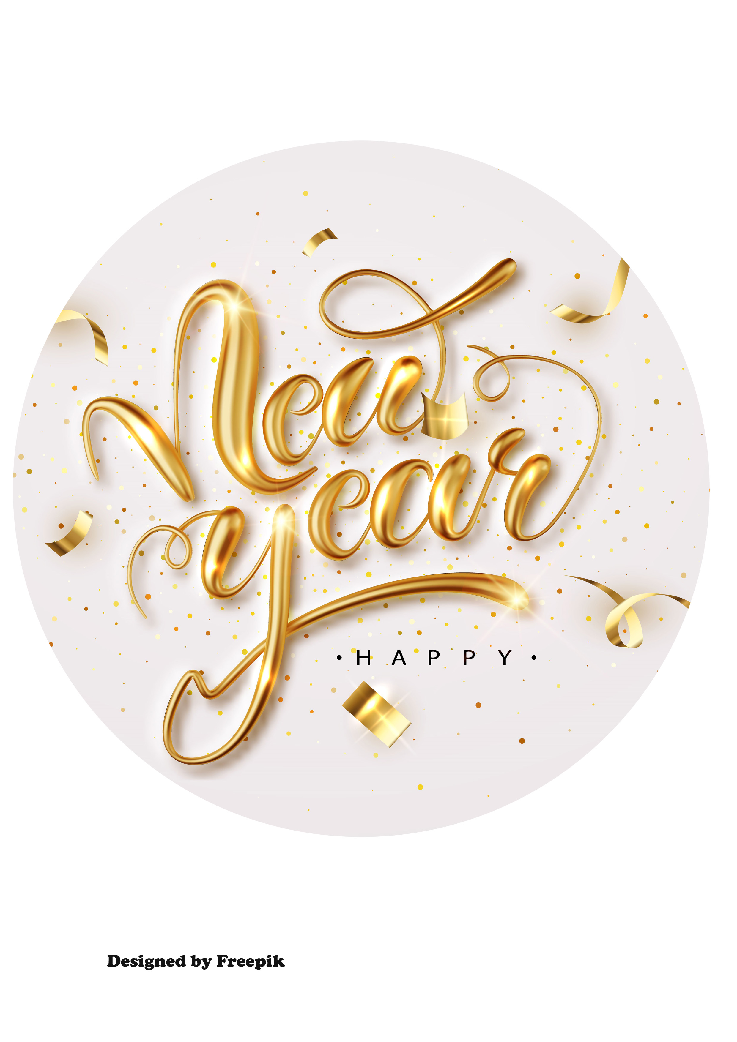 Tortenaufleger Silvester