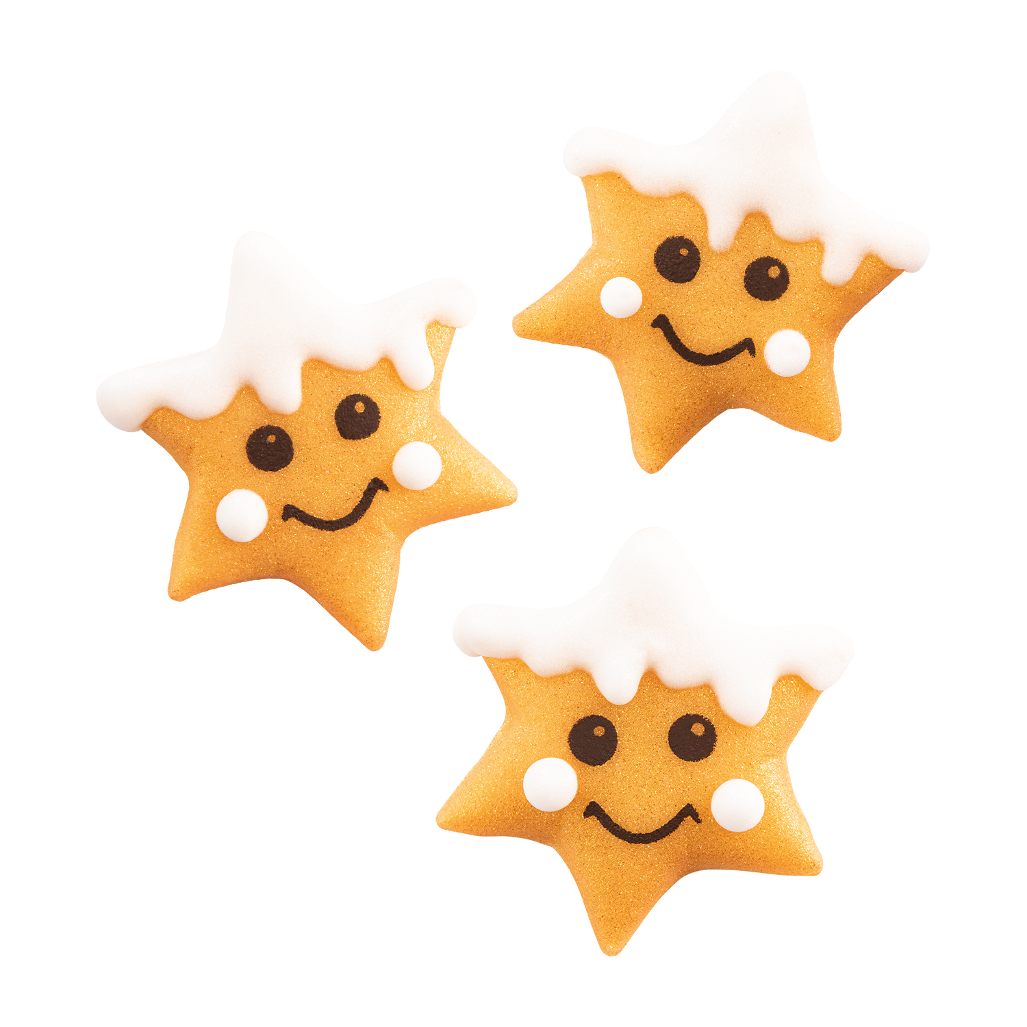 Fondant Sterne Set 3er – Tortendeko