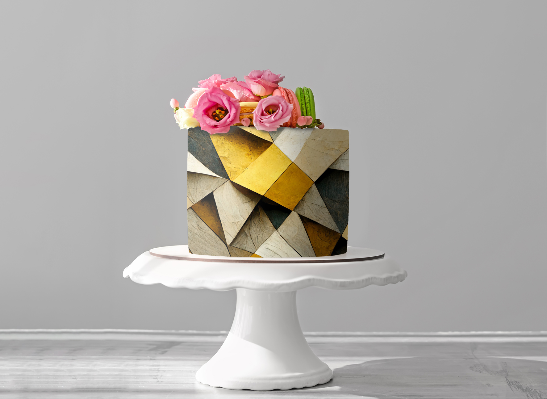 Deko Fondant schwarz gold