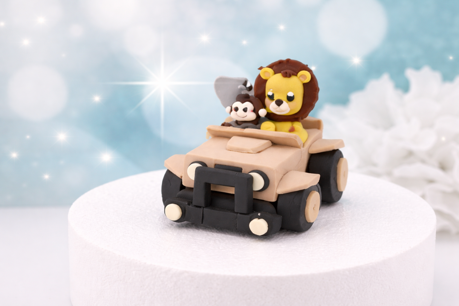 Caketopper Safariauto – Tortendekoration Safari Auto