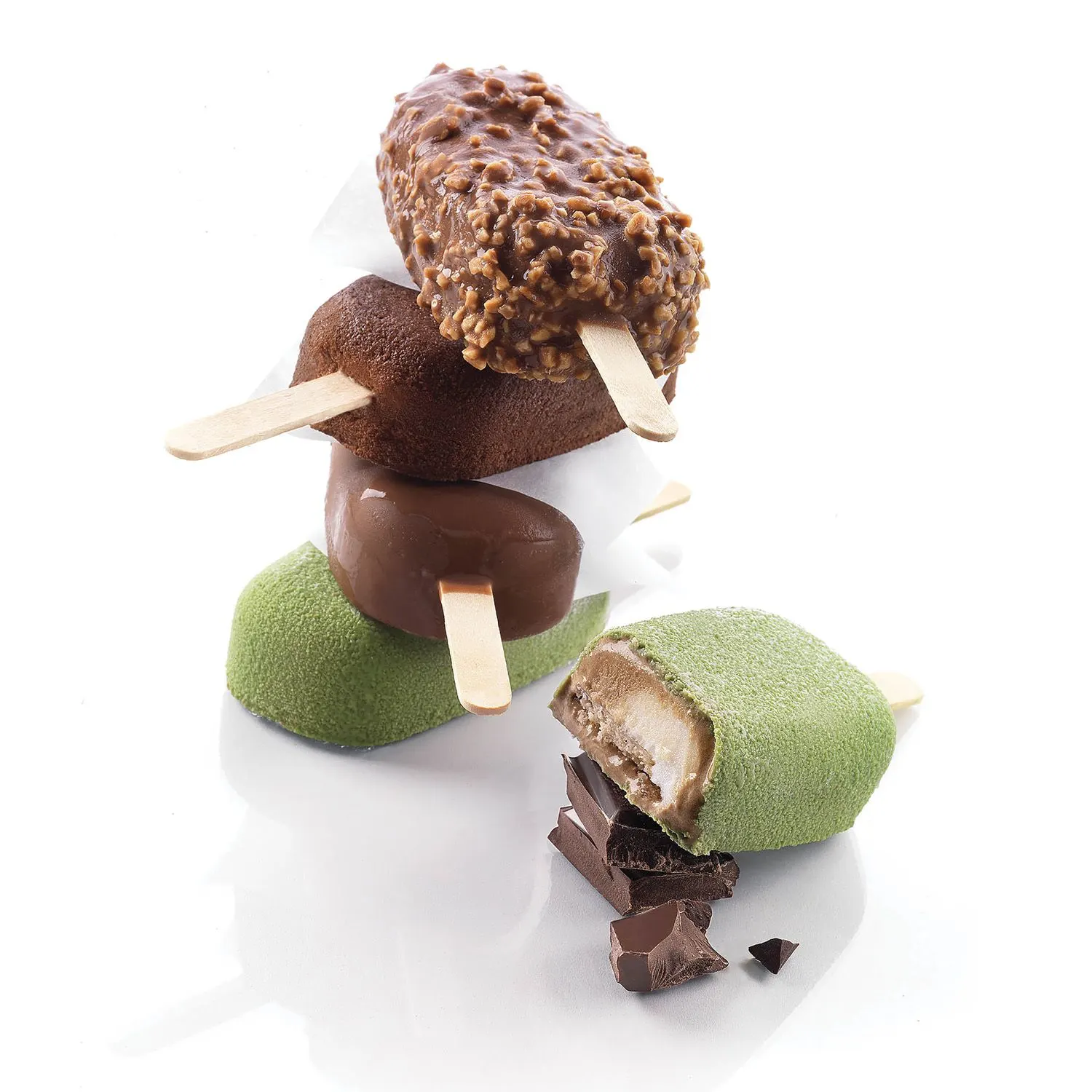 Silikomart Kit Eis/Kuchen am Stiel Mini Classic
