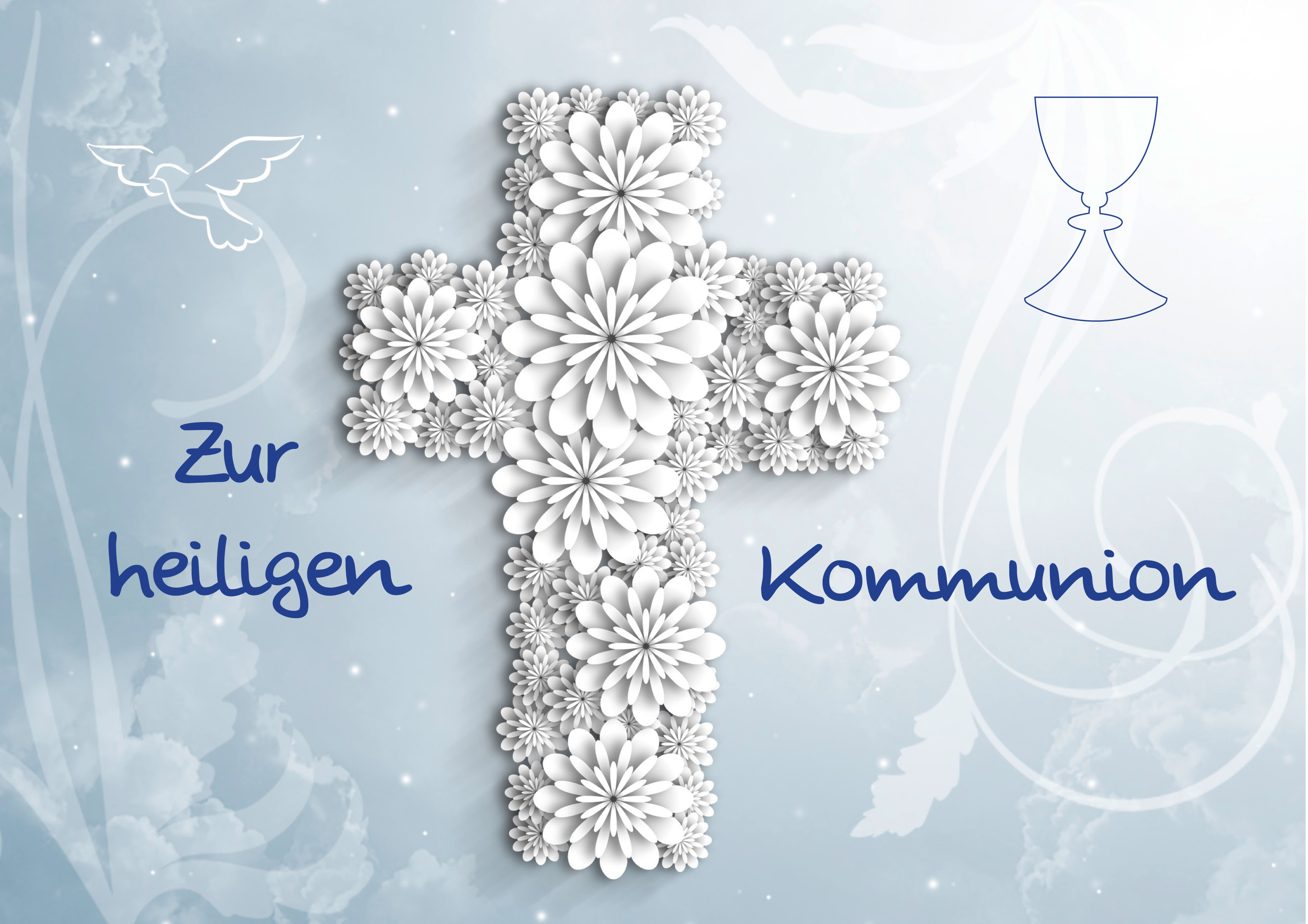 Rouladendekor "Zur heiligen Kommunion"
