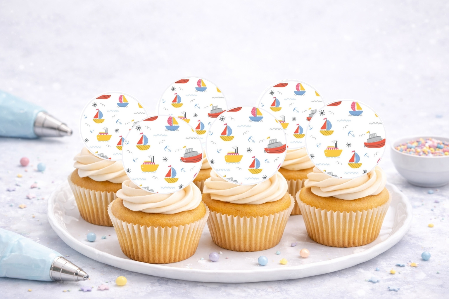 Muffinaufleger Schiffe