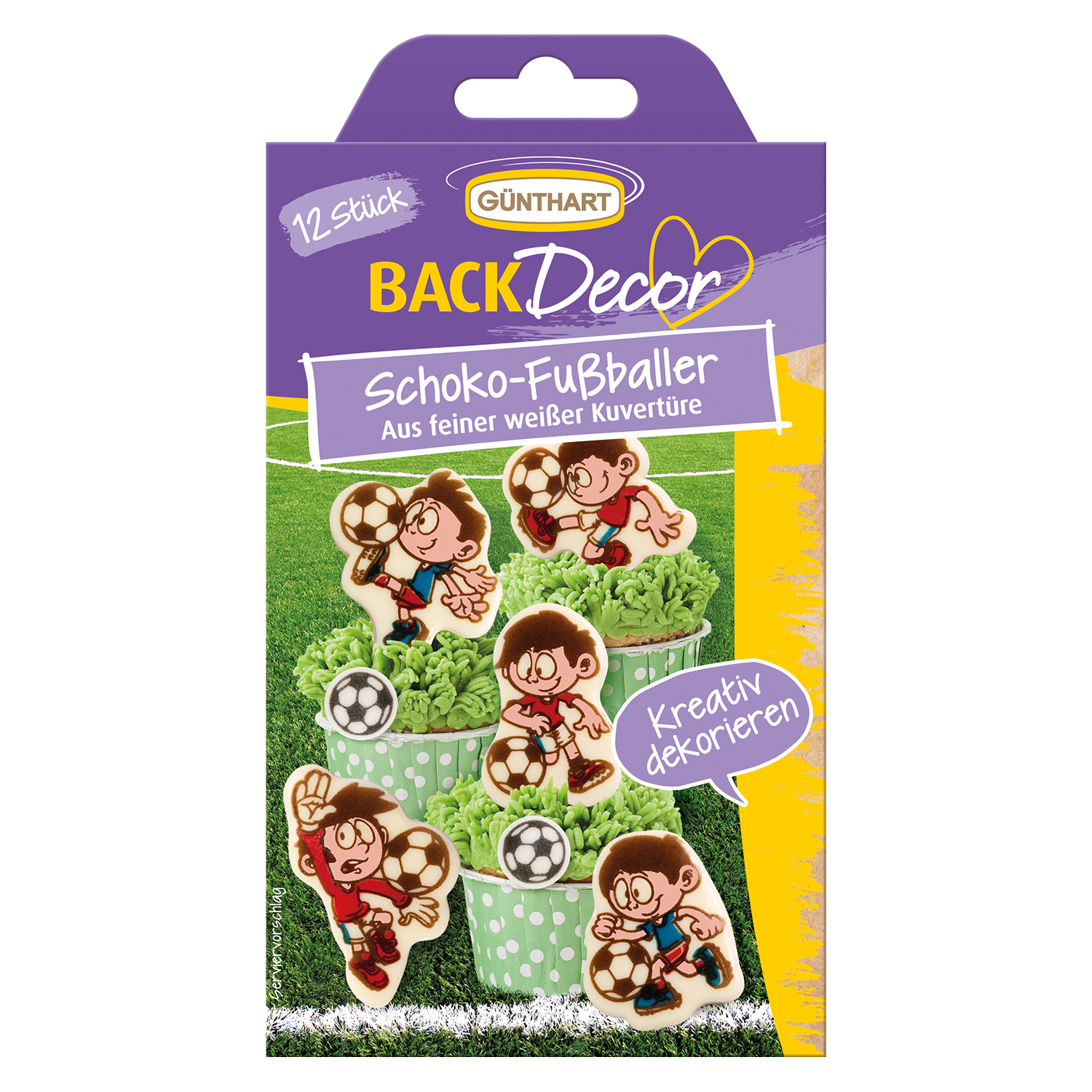 Schokoladen-Fußballer aus feiner weißer Schokolade ⚽🍫