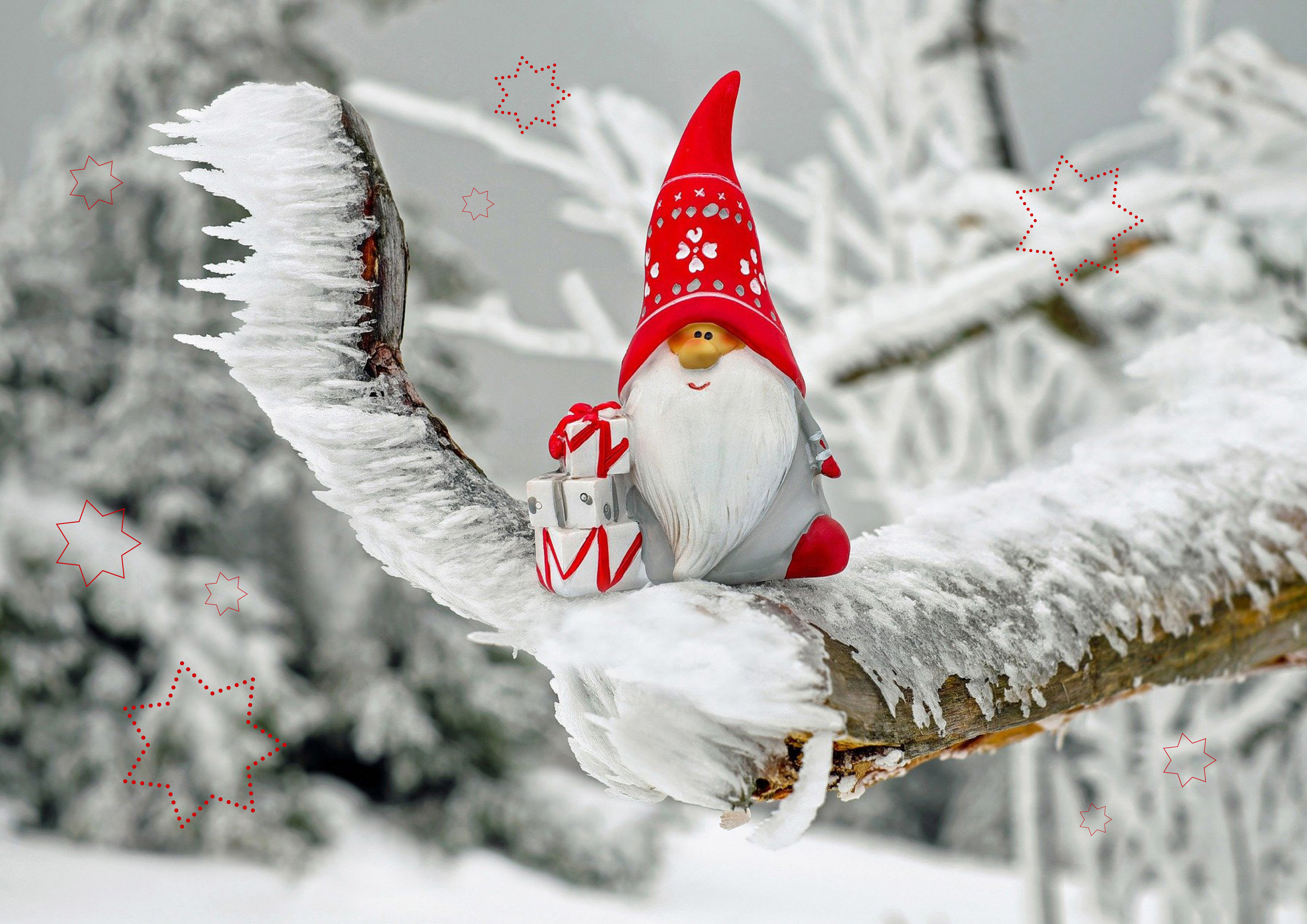 Rouladendekor "Weihnachten Wichtel"