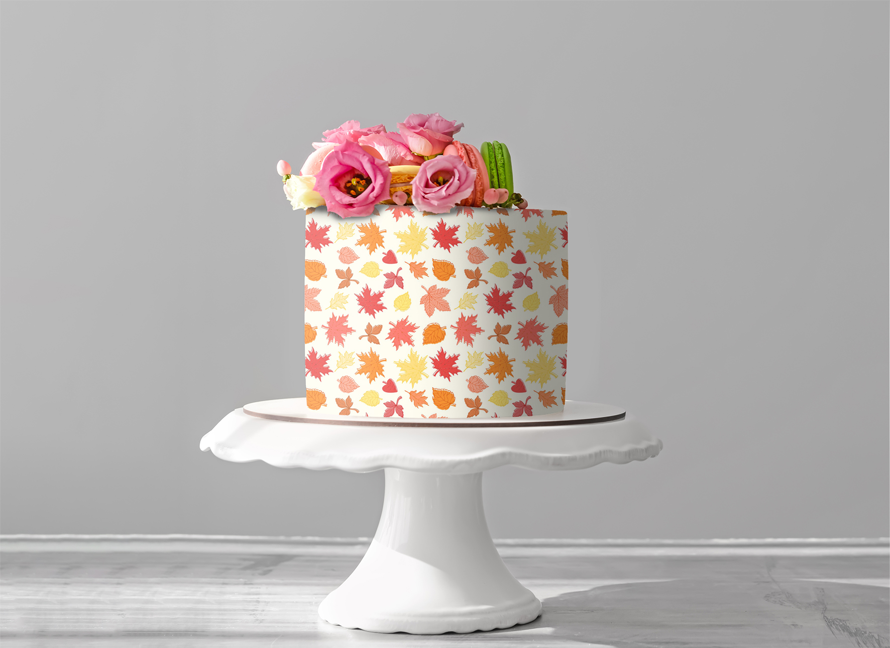 Deko Fondant Herbstblätter