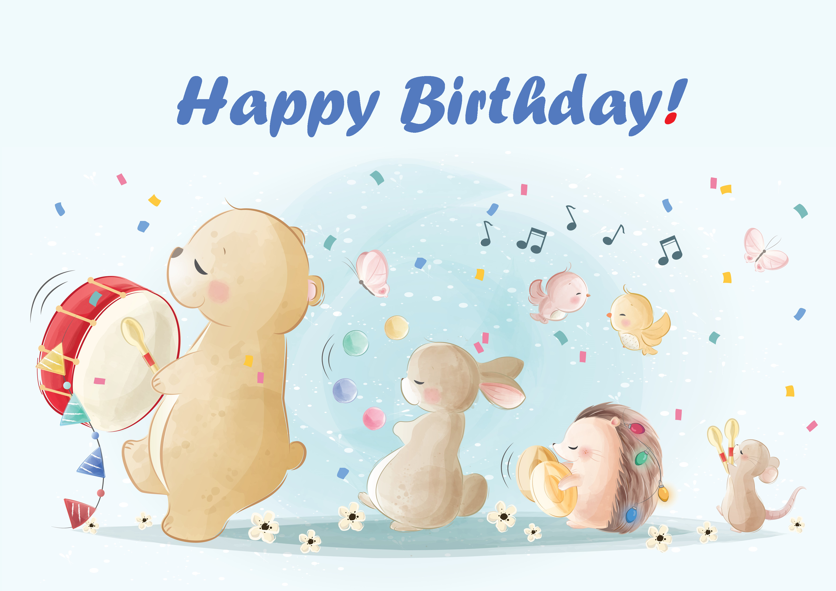 Tortenaufleger Tiere Geburtstag