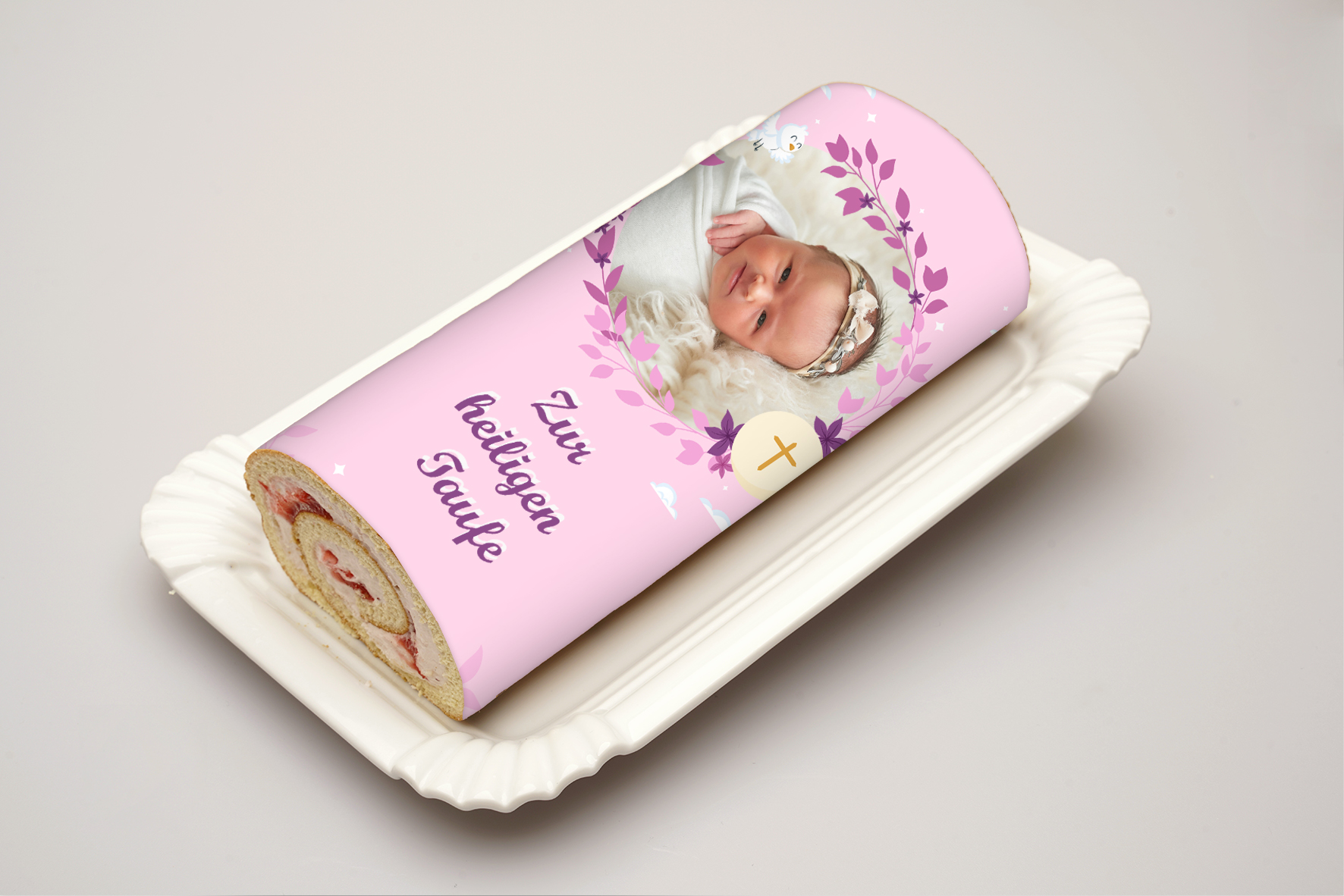 Rouladendekor Taufe