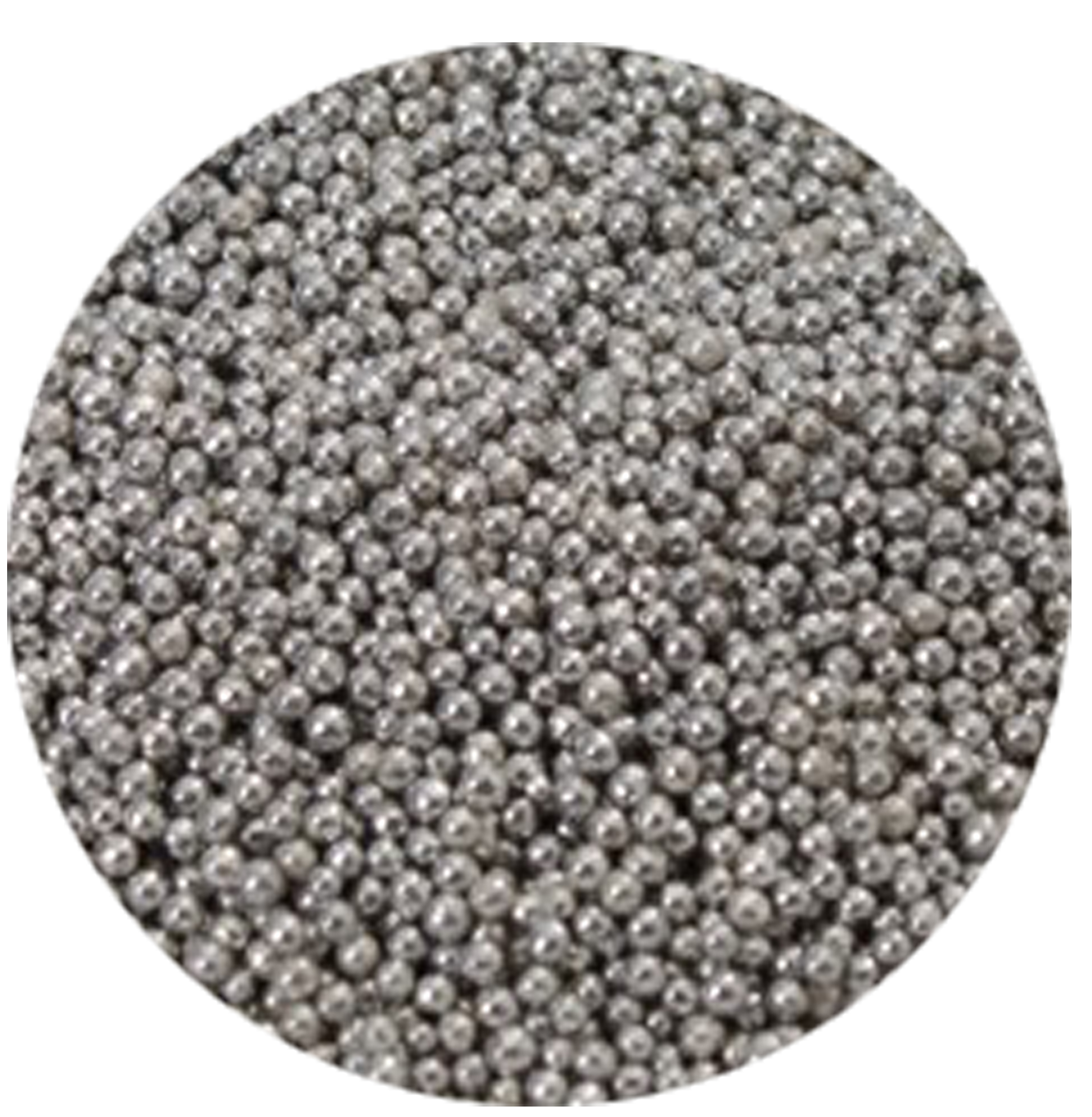 Nonpareils Silber 80 g – kleine silberne Zuckerperlen