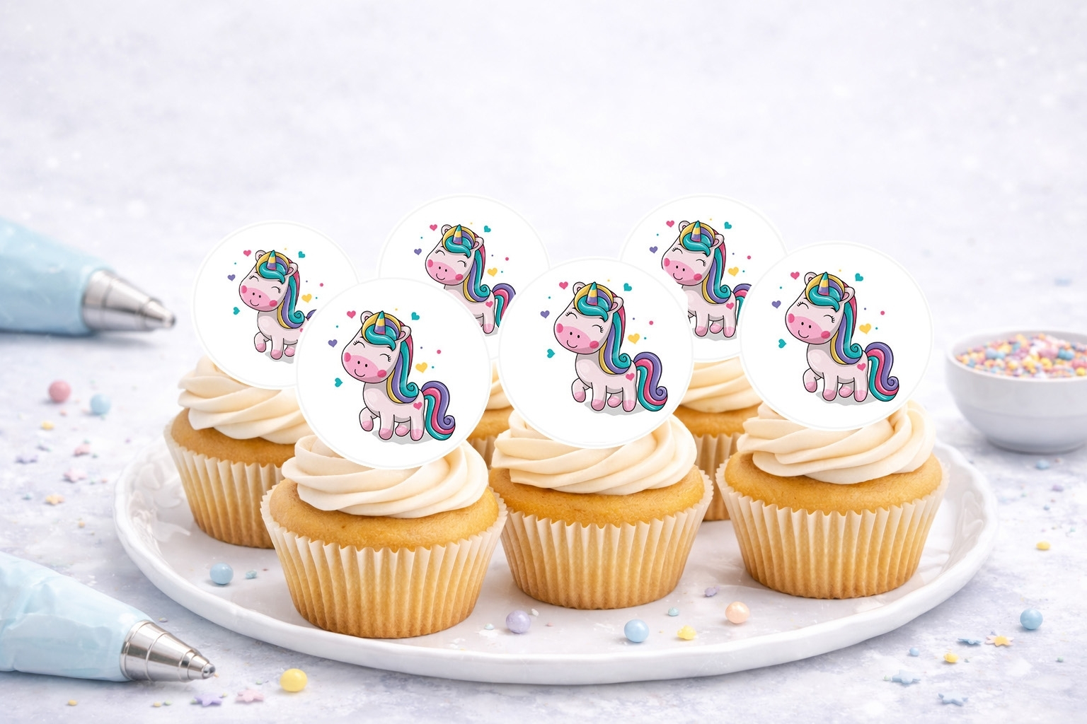 Muffinaufleger Einhorn Unicorn
