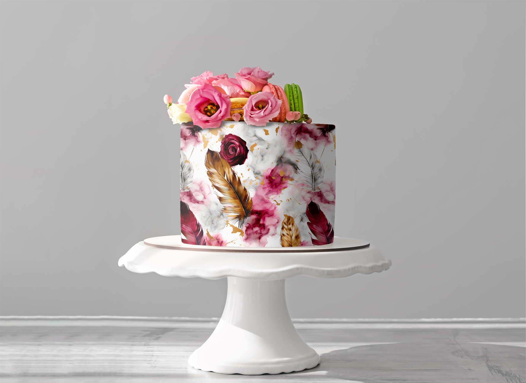 Deko Fondant Federn
