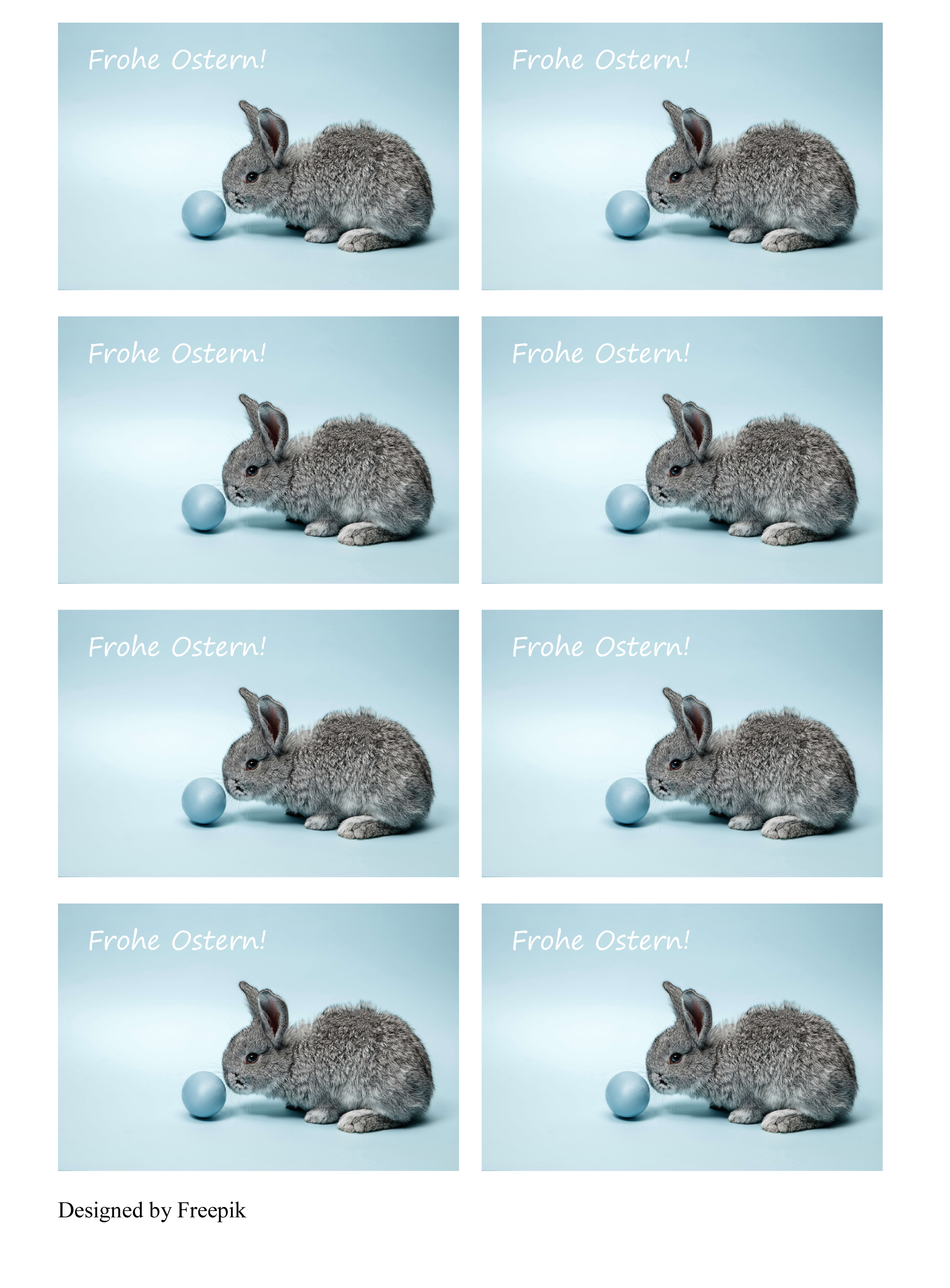 Fondant-Kärtchen „Frohe Ostern“ – 8 essbare Osteraufleger