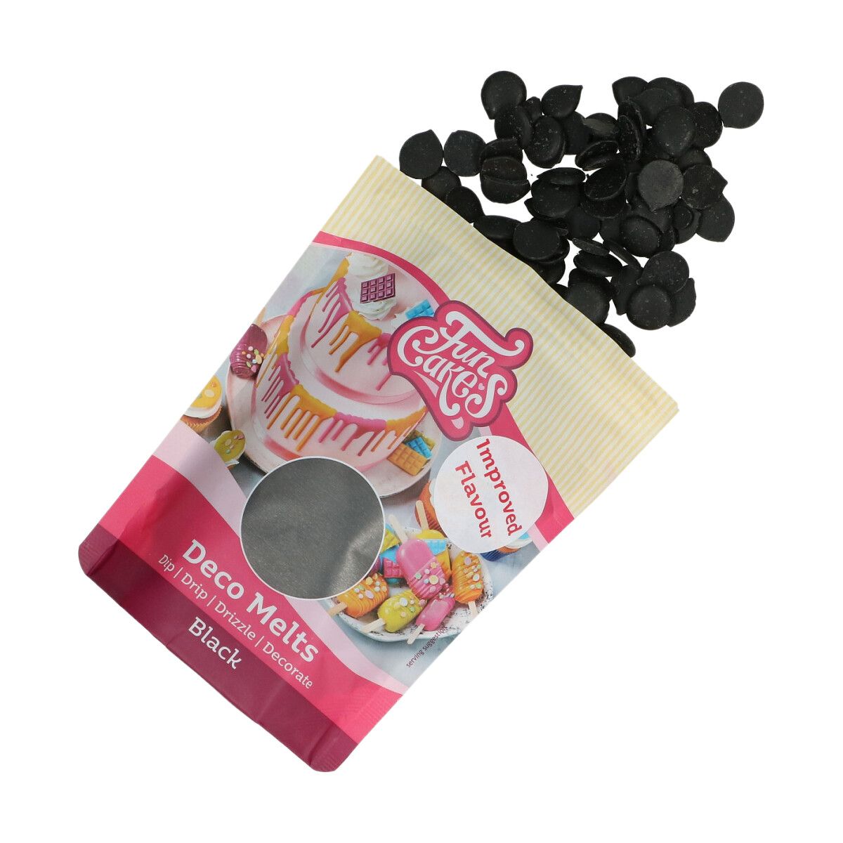 Deco Melts Schwarz 250 g – Schmelzdrops für Drip Cakes & Cake Pops