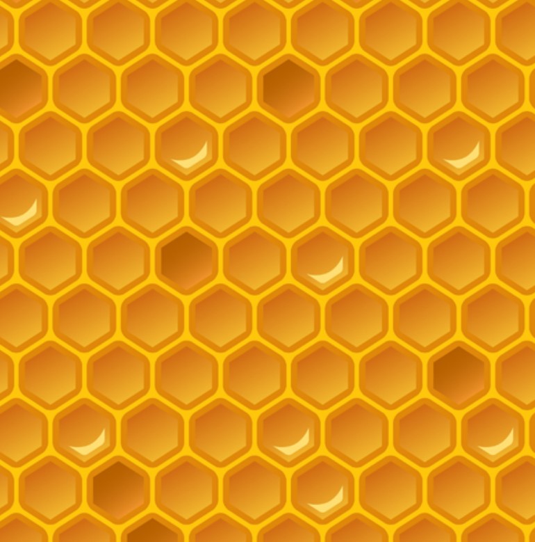 Schokoladen Transferfolie Abziehfolie Bienenwabe
