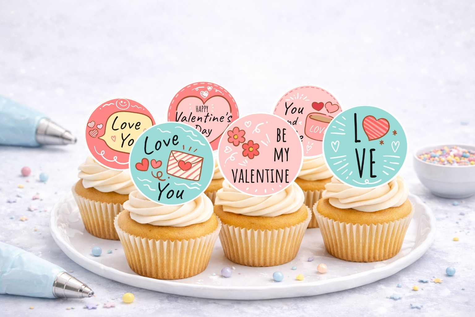 Muffinaufleger Valentinstag