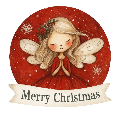 ✨ Keksaufleger „Weihnachtsengel – Merry Christmas“