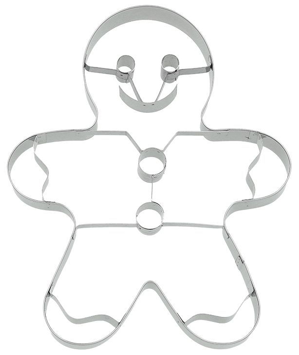 XXL Lebkuchenmann-Ausstecher mit Prägung 18 cm A82