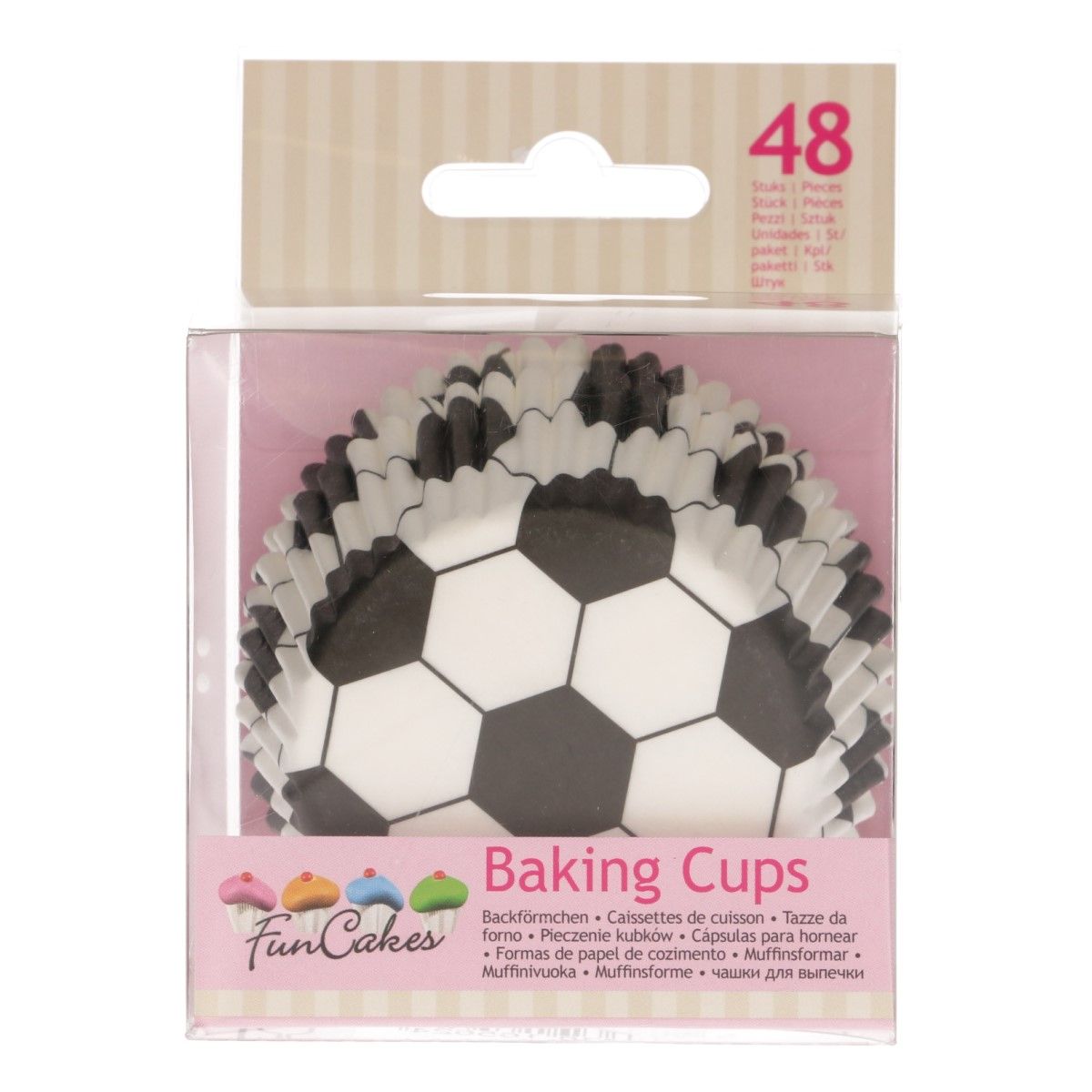 Cupcake Förmchen Fussball 48 St.
