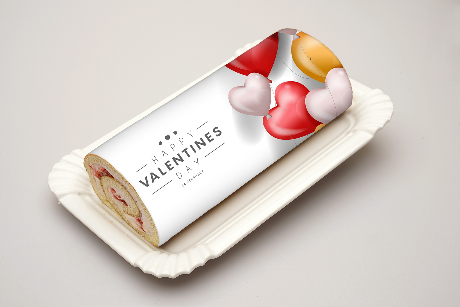 Rouladendekor Valentinstag