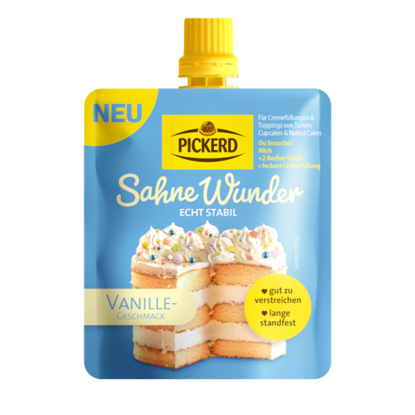 MHD 8/26 PICKERD Sahne-Wunder Vanille – Tortencreme-Füllung, stabil & einfach zubereitet