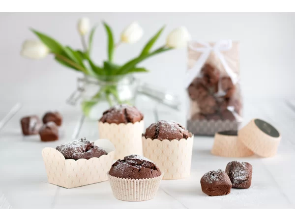 Papier-Backformen Vanilla Diamonds – 10 Stück