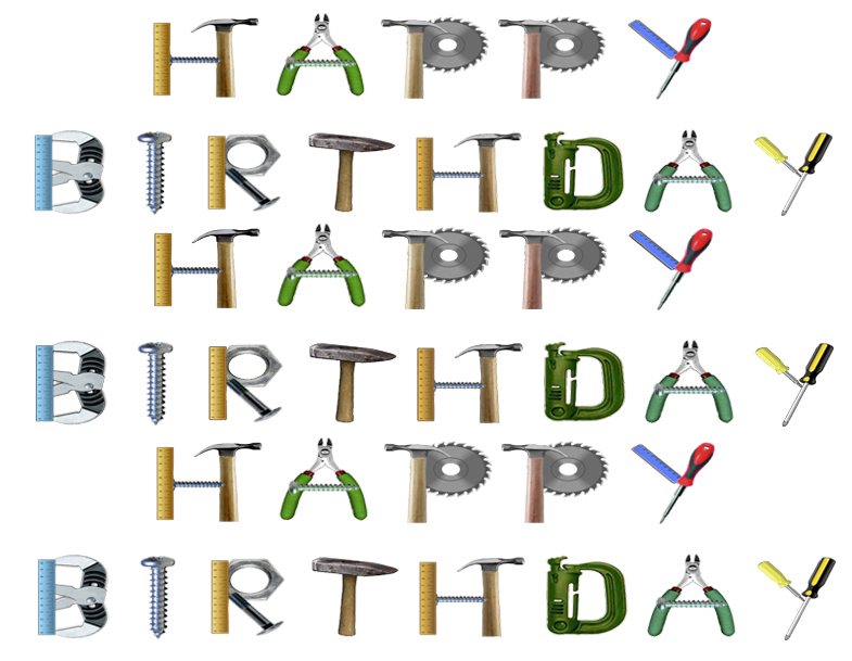 Tortenband Geburtstag Handwerker