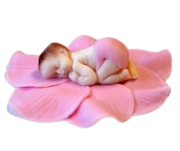 Essbare Zuckerfigur „Baby rosa“ – handgefertigte Tortendeko (ca. 11 cm)