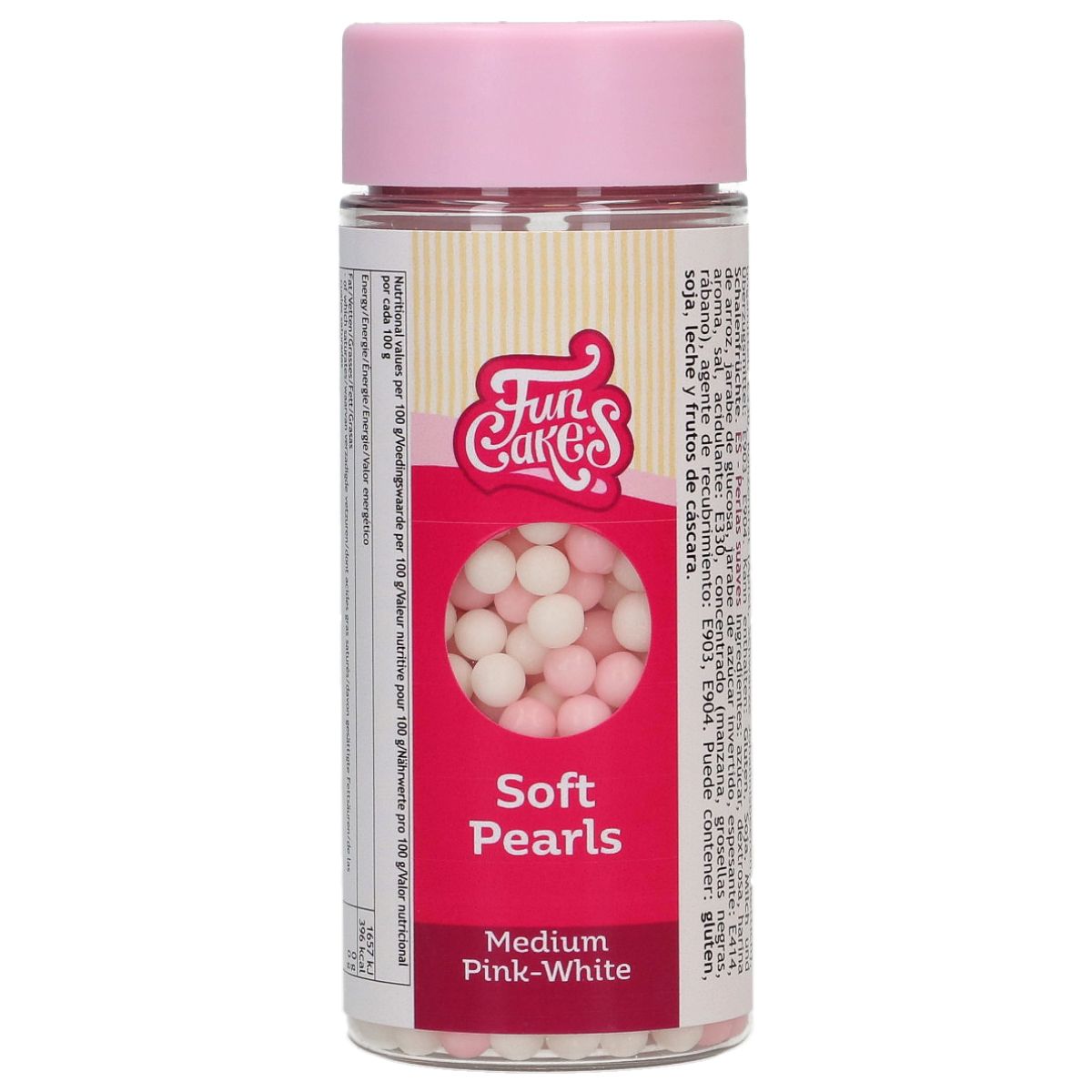 Soft Perlen weiß/rosa