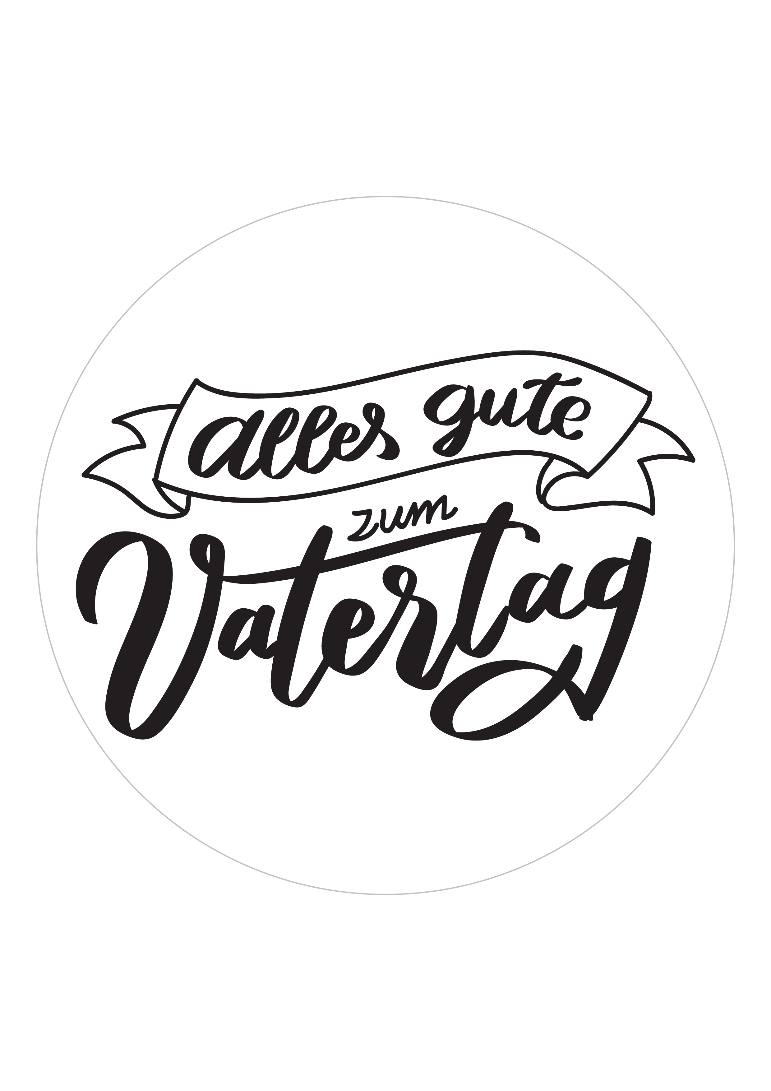 Tortenaufleger Vatertag