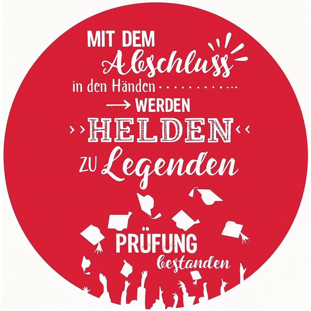 Tortenaufleger Prüfung -  Helden zu Legenden