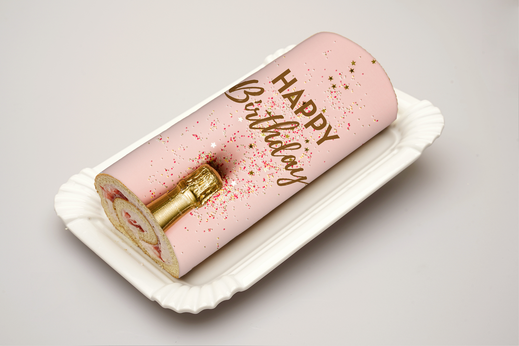 Rouladendekor Happy Birthday