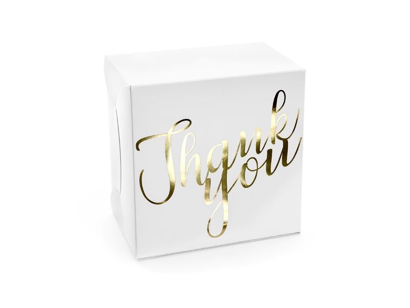 Kuchenbox "Thank you" - gold