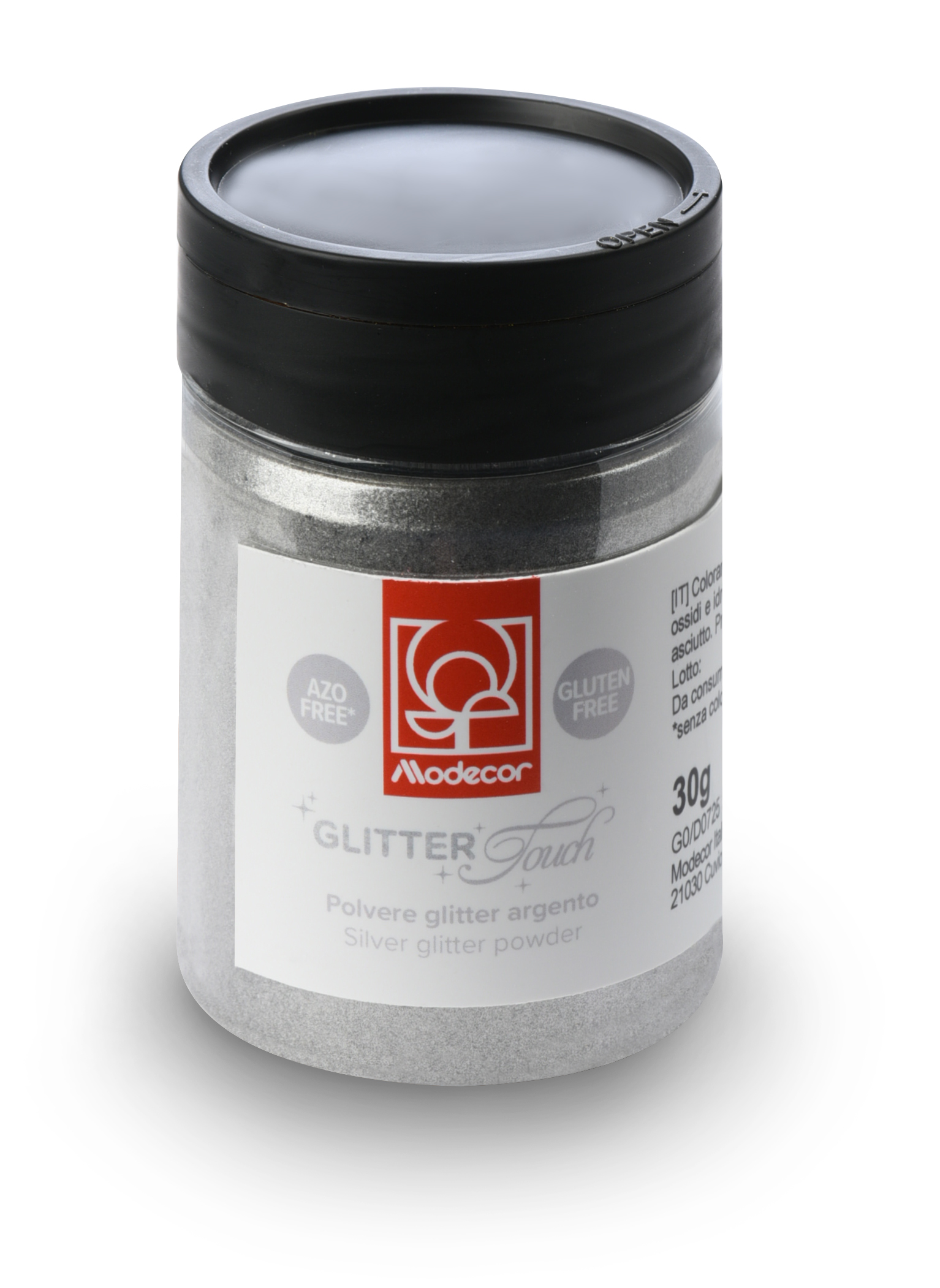 Silver Glitter Touch Azo und Glutenfrei