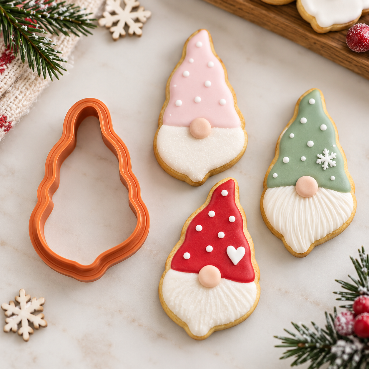 Ausstecher Wichtelkopf 7 cm – Weihnachts-Keksausstecher A97