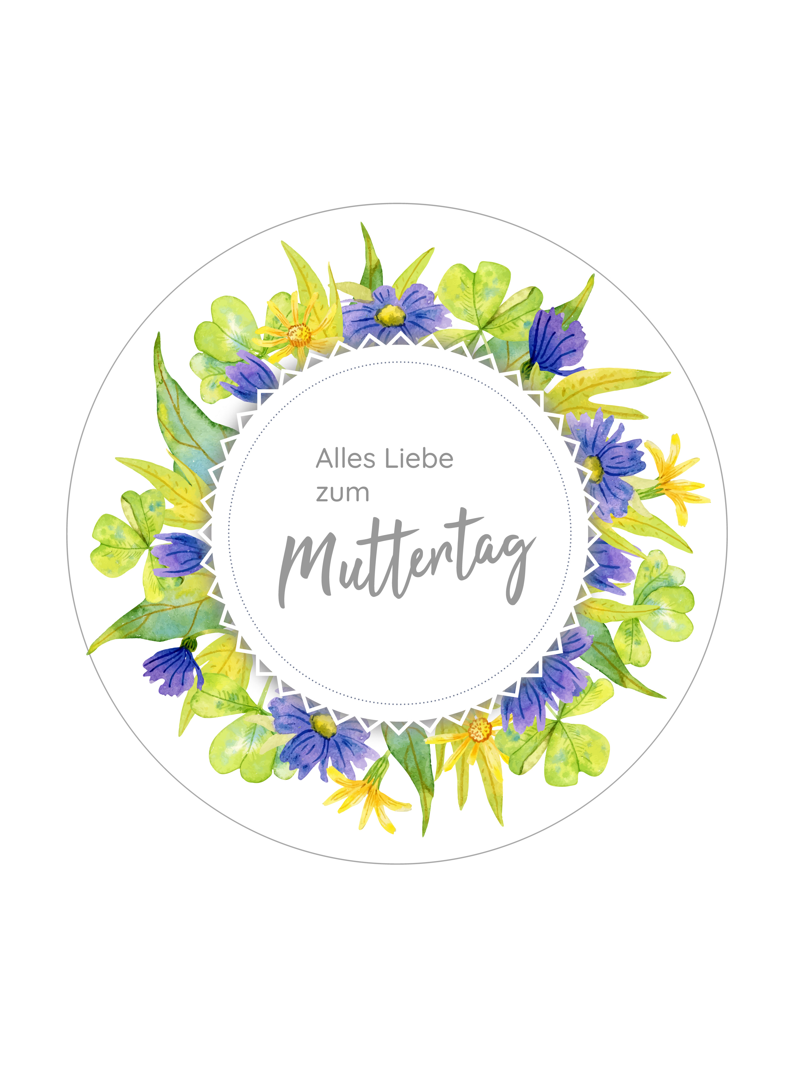 Tortenaufleger Muttertag