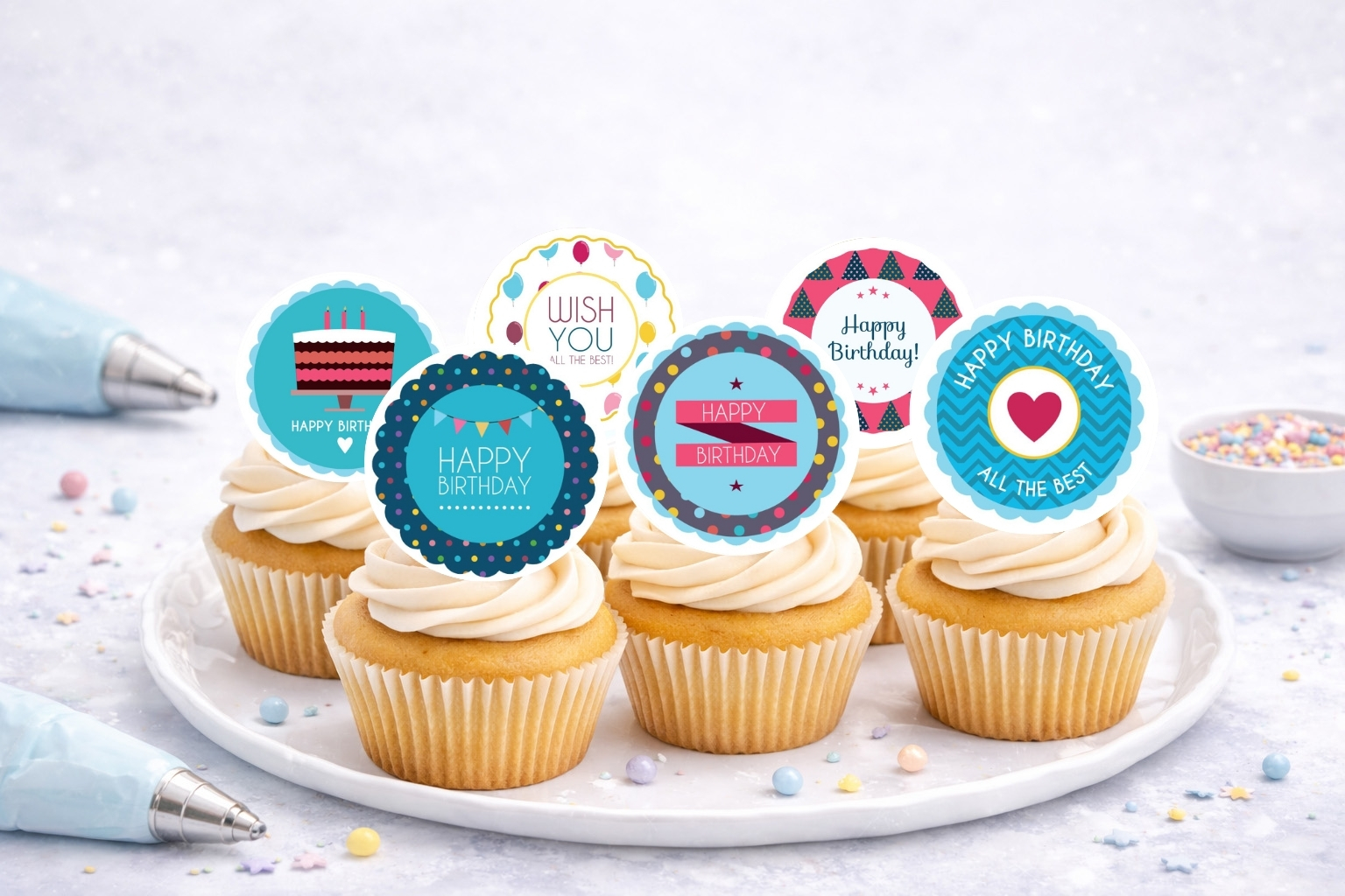 Muffinaufleger Geburtstag