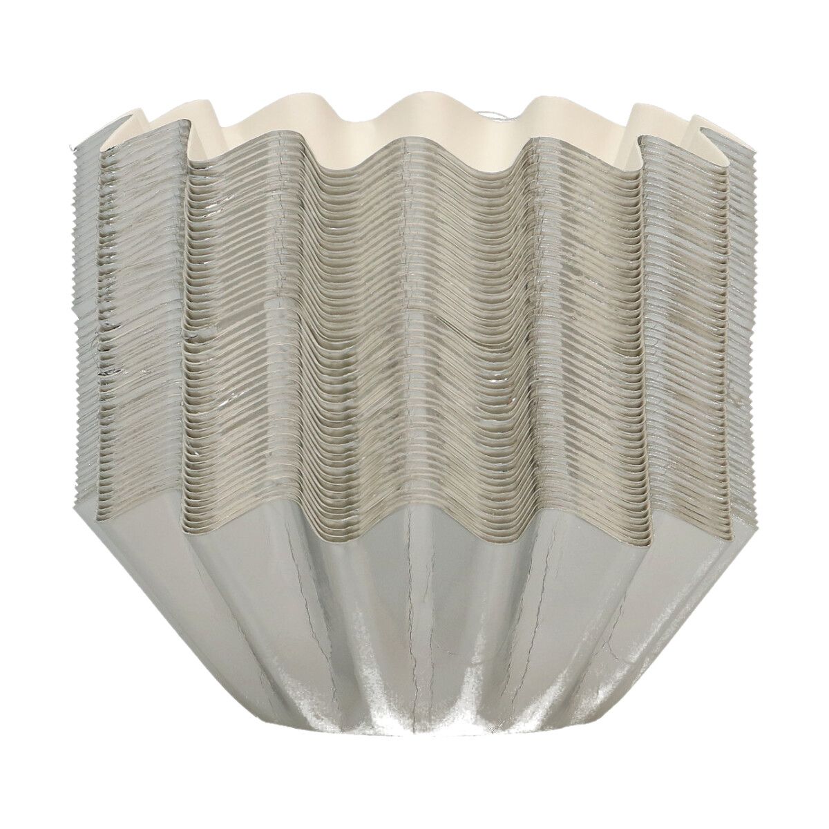 Bloom Backförmchen - Metallic-Silber pk/48