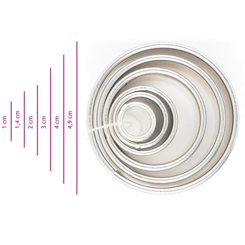 Ausstecher Set Kreise 6-teilig