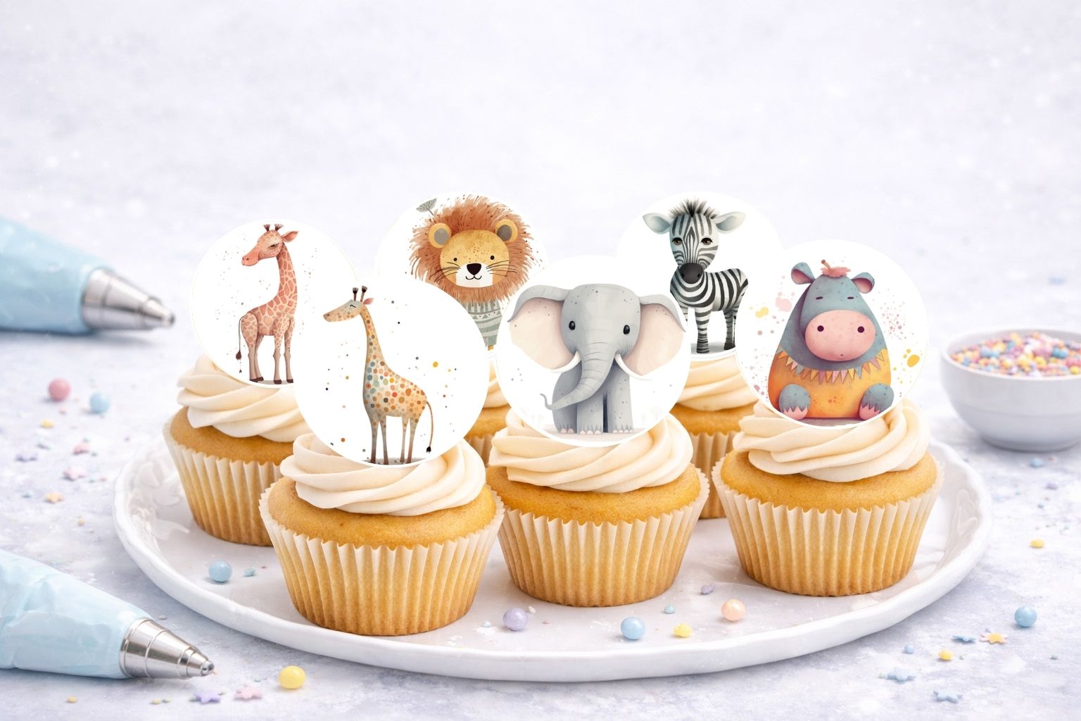 Muffinaufleger Zootiere