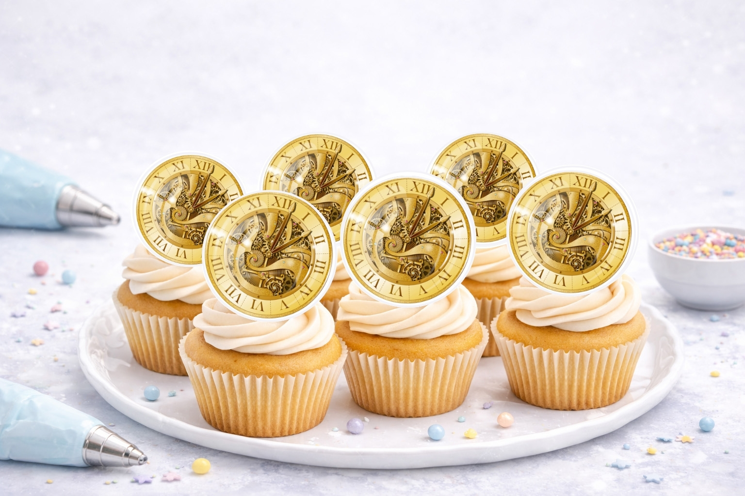 Muffinaufleger Ziffernblatt