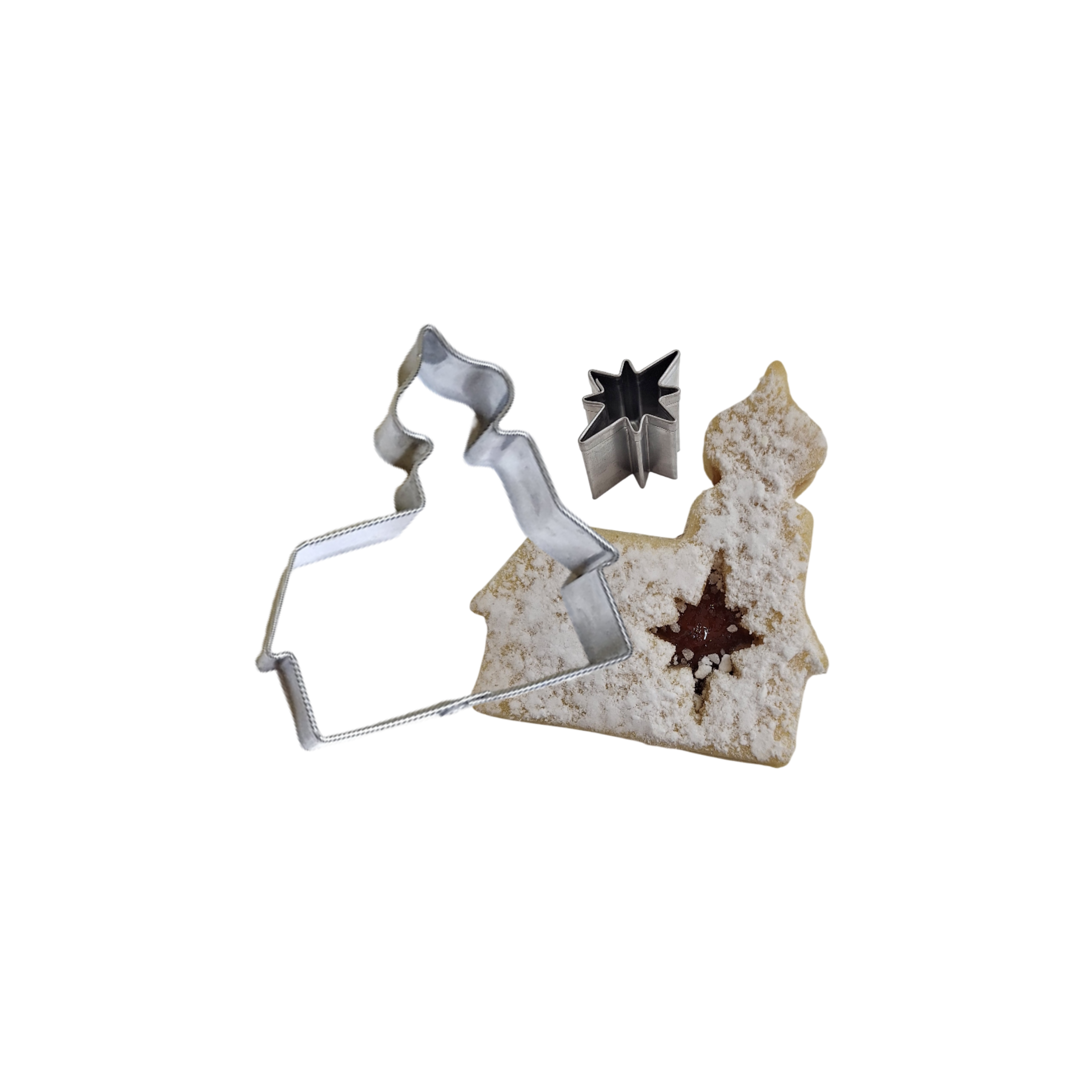 Linzer Ausstecher Kirche mit Stern  B1