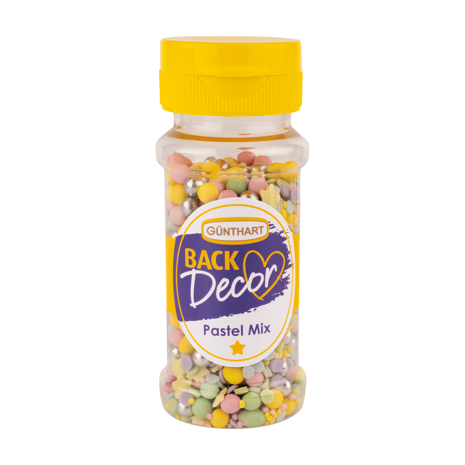Streudekor Pastel Mix 60 g – essbare Zuckerstreusel in Pastellfarben für Torten, Cupcakes und Desserts