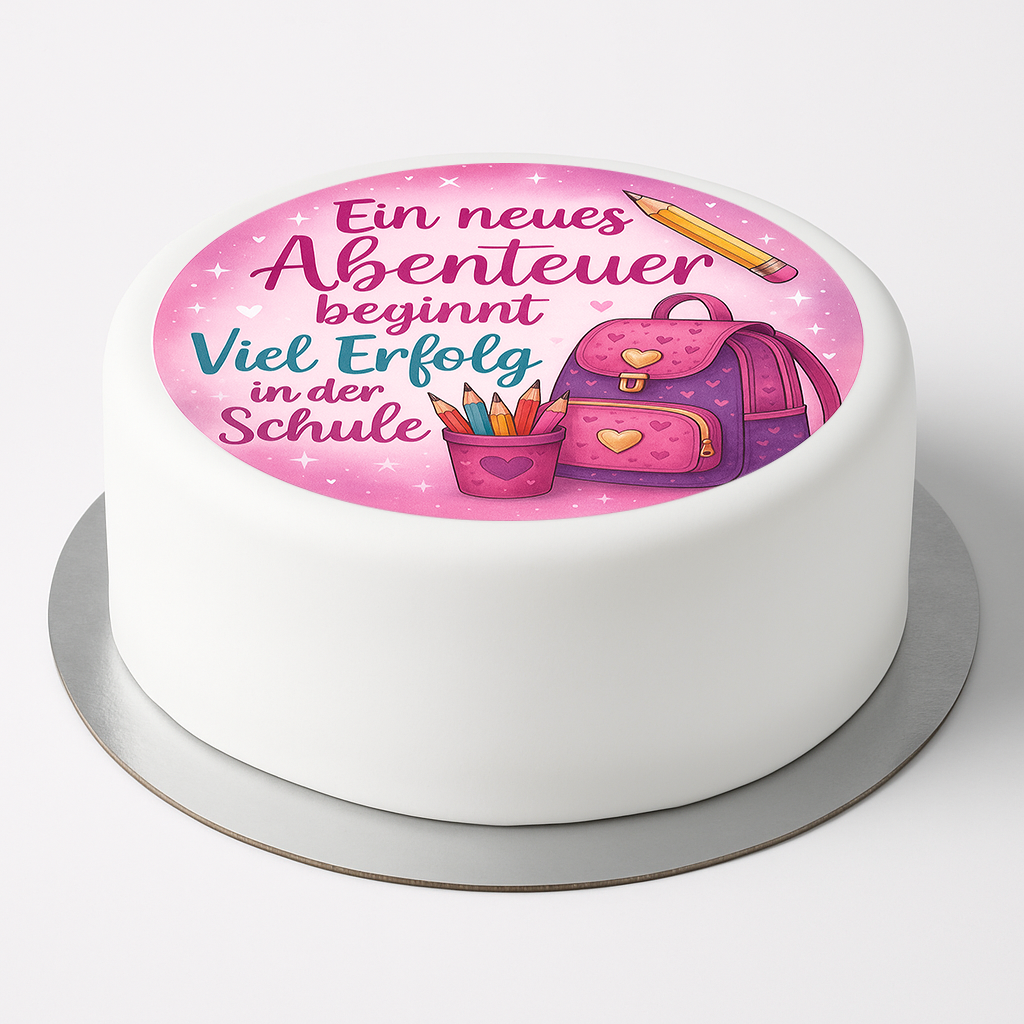 Tortenaufleger Einschulung