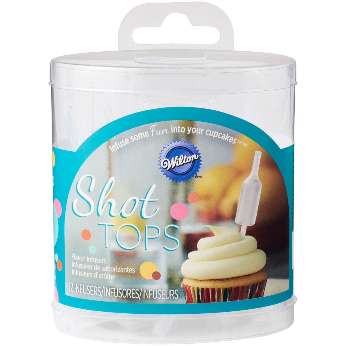 Wilton Shot Tops Aroma-Infuser 12 Stück – Cupcake Pipetten zum Befüllen