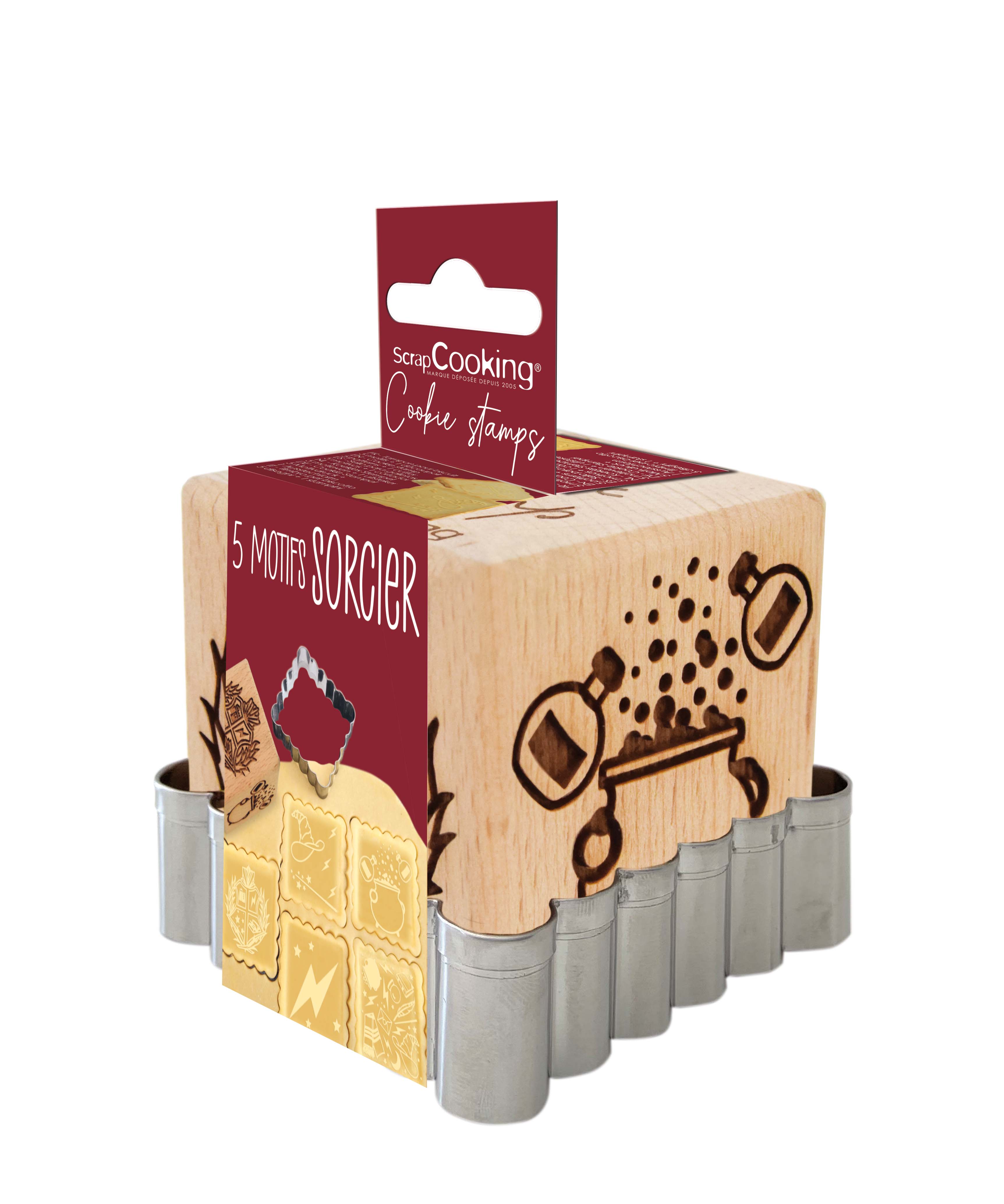Harry Potter Holz-Cookie-Stempel „Wizard“ + Ausstecher