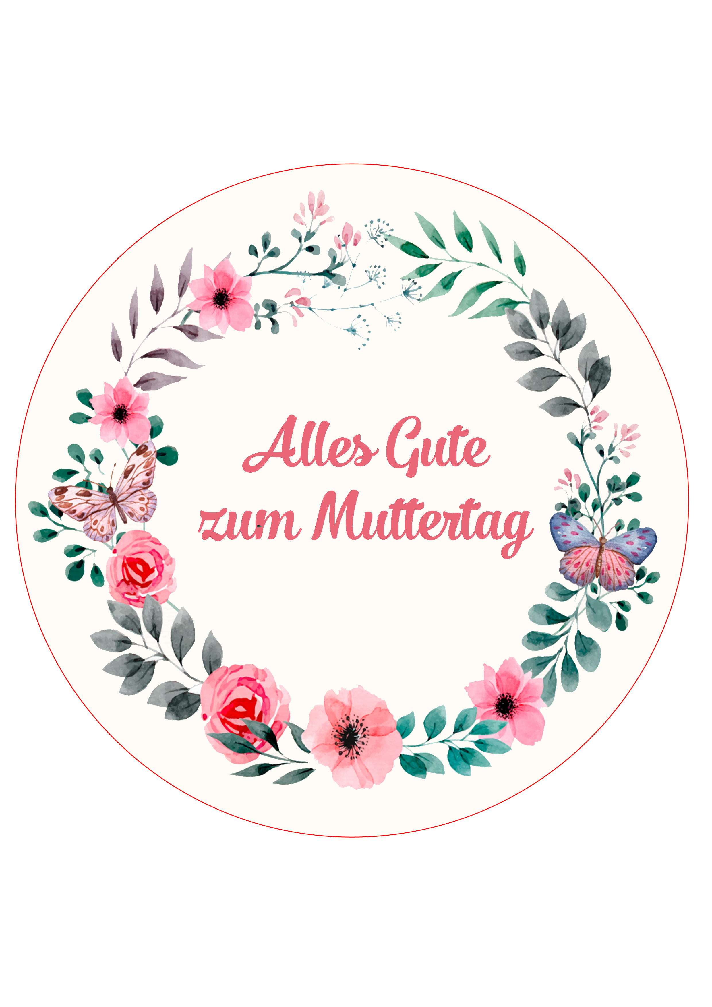 Tortenbild Muttertag