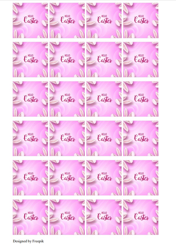 Petit Four Aufleger Ostern Hasenohren