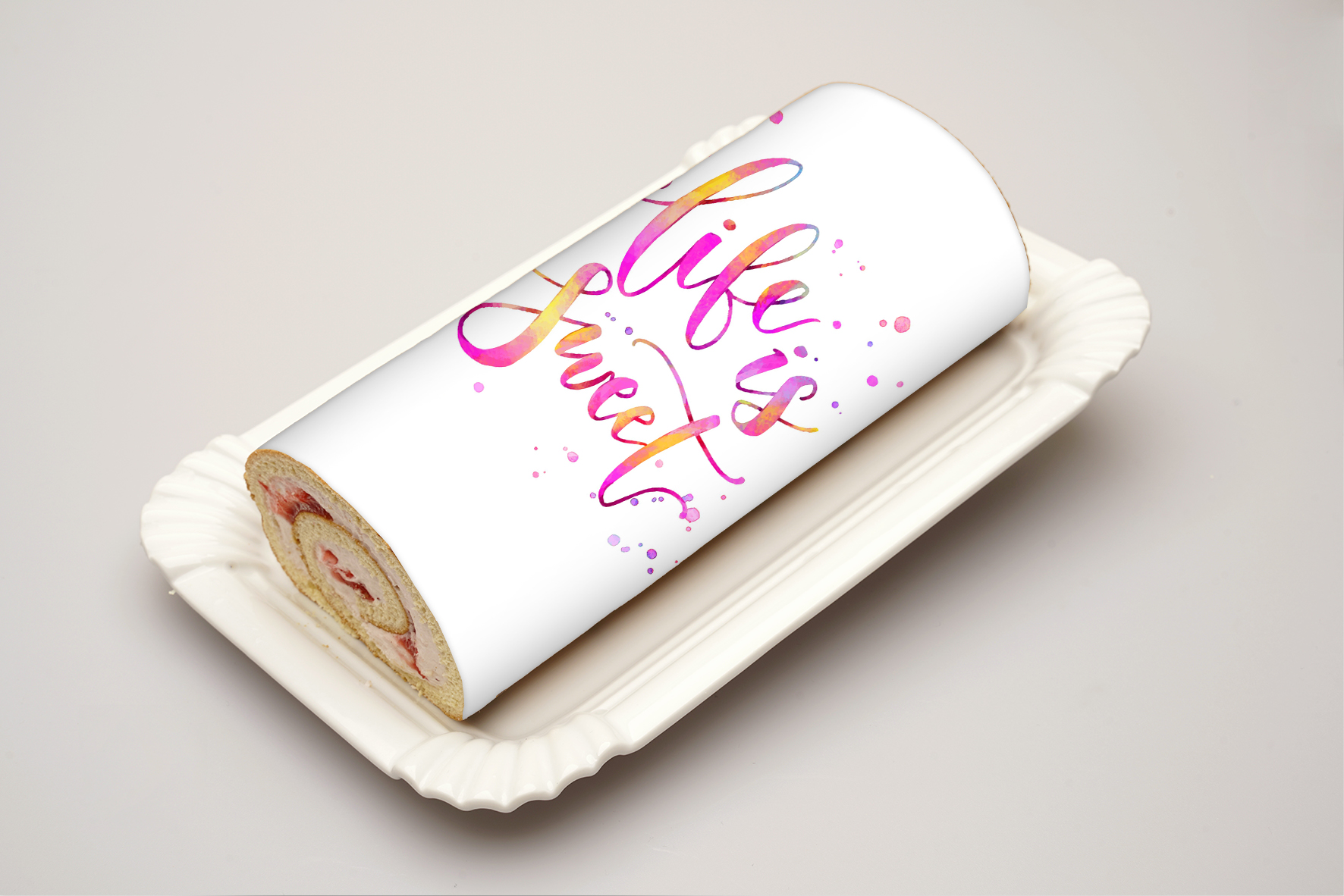 Rouladendekor Life is sweet