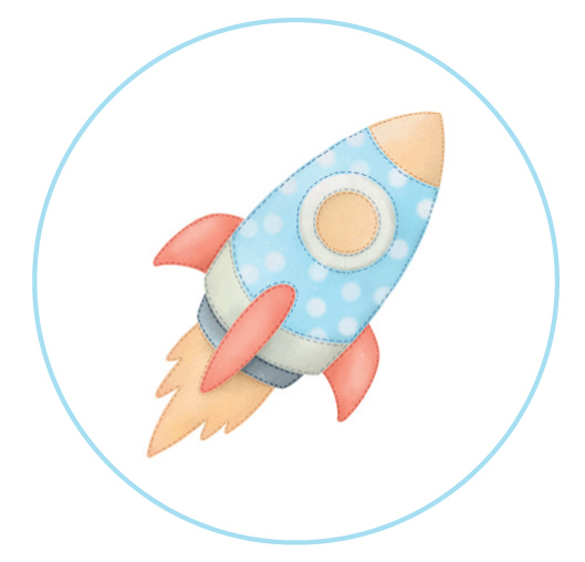 Muffinaufleger Rakete