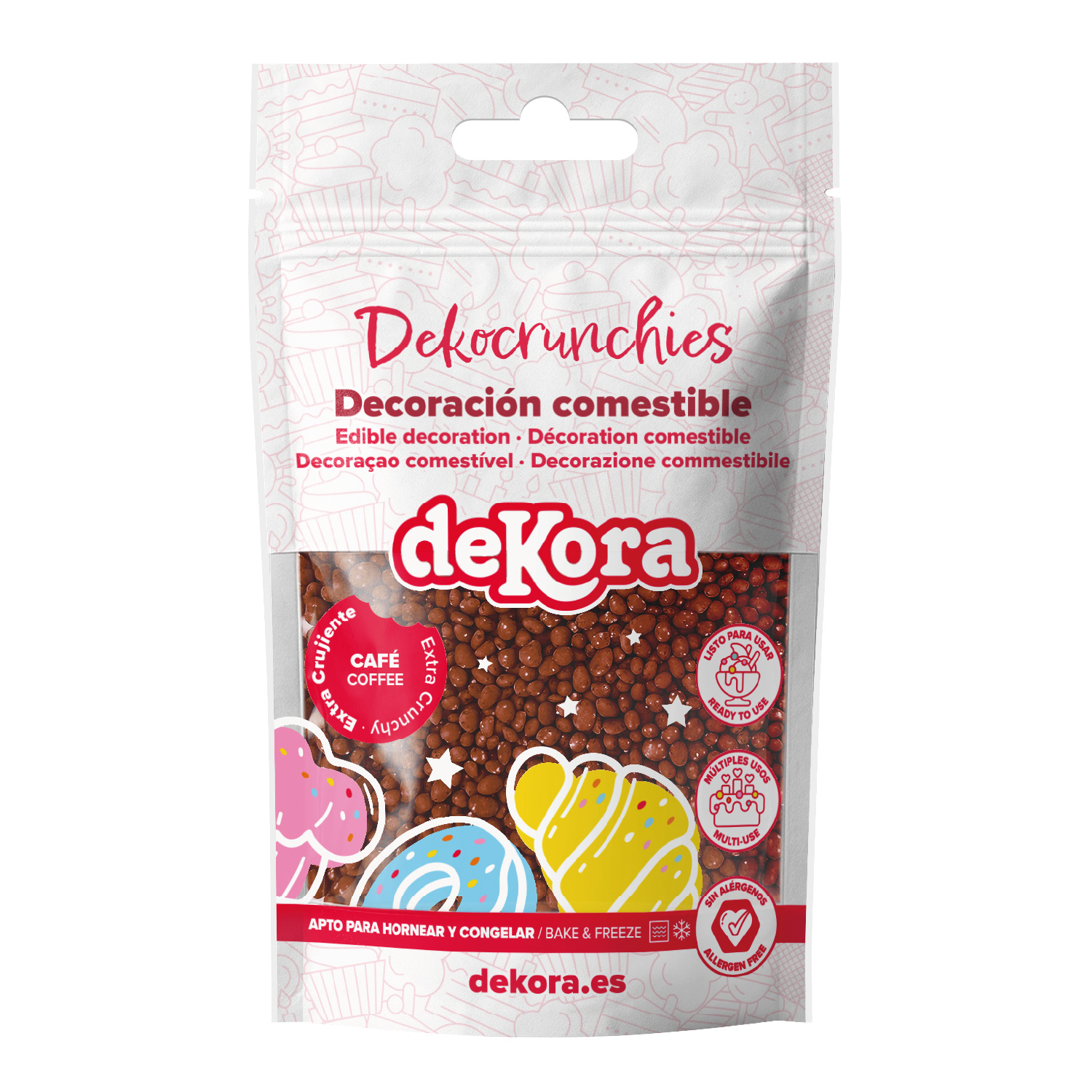 Dekocrunchies Kaffee 100 g – knusprige Zuckerperlen mit Kaffeegeschmack